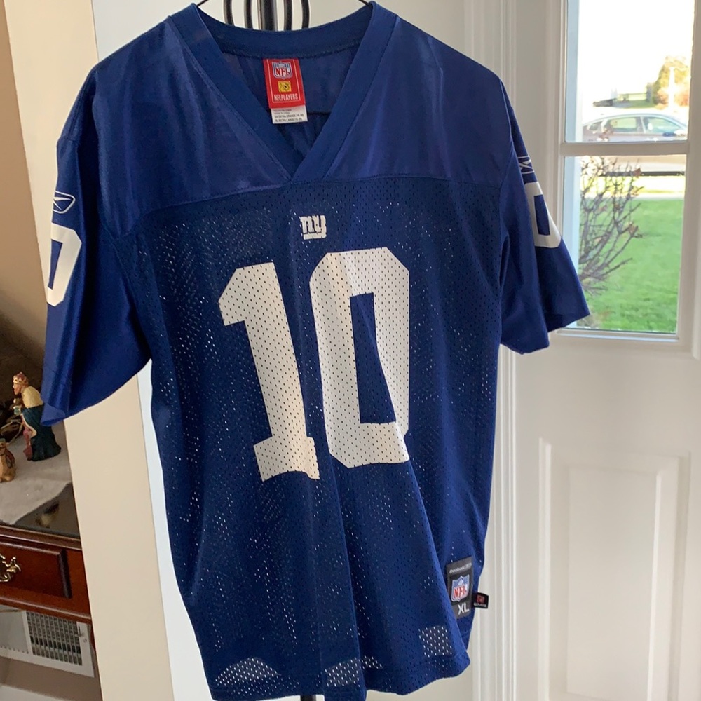 Manning NFL Players Giants Jersey; Youth Size XL (18-20)
